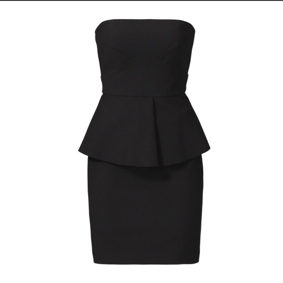 Elizabeth and James Black Laurel Strapless Dress - Picture 4 of 7